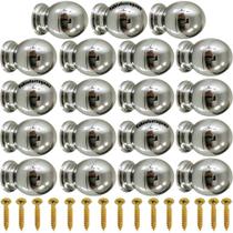 15 Puxadores Bola Para Armario Porta Gaveta Cromado