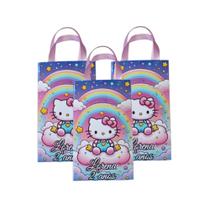 15 sacolinha personalizada para aniversario hello kitty