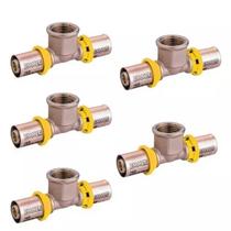 15 Tee Te Conector Femea P/gas 16mm X 1/2 Multi Pex Reforçado
