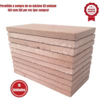 15 Tijolo Refratário Churrasqueira 11,5X22,5X1,5cm Plaqueta 15 Tijolo Refratário Churrasqueira 11,5X22,5X1,5cm Plaqueta