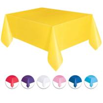 15 Toalhas para mesa de festa em Tnt quadrada 70 cm x 70 cm amarela