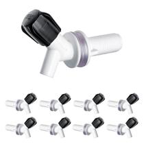 15 Torneiras Plástico 5/8 Branco e Preto Comum Simples Pia Lavatório Balde Corote
