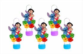 15 tubetes 13cm para doces Lilo e Stitch