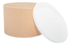 15 Tubo Lata C/ Tampa Plástica 7x10 Kraft P/ Personalizar mimo decoração evento natal aniversario