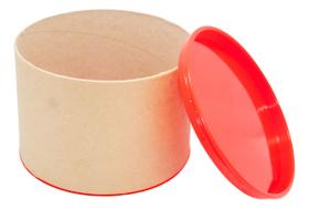 15 Tubo Lata C/ Tampa Plástica 7x10 Kraft P/ Personalizar mimo decoração evento natal aniversario