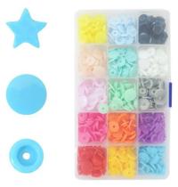 150 Botões Estrela C/15 Cores 18982