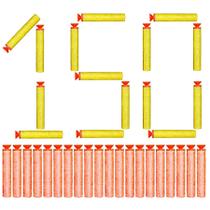 150 Dardos p/ Lançadores Nerf Arminha de Pressão com Ventosa
