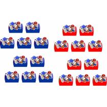 150 Forminhas p/ doces Sonic x Mario - Envio Imediato