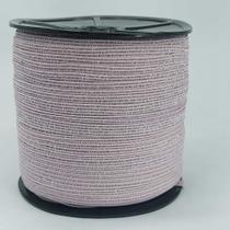 150 metros Elástico Lurex chat 7mm Rosa Claro 3614 150 encadernação