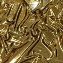 1,50 Metros Tecido Lame Com Brilho Metalizado Dourado Liso 1,50 Metros Tecido Lame Com Brilho Metalizado Dourado Liso