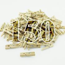 150 Mini Pregadores De Madeira Natural Decorativos Para Bebidas