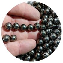 150 Peças bola lisa abs 10mm cinza chumbo ideal para bijuterias, pulseiras e colares.