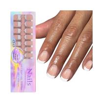 150 Peças De Unhas Postiças De Acrílico Em Formato De Amêndoa Com Degradê Nude, Removíveis,