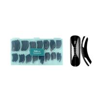 150 Peças Nailpop Molde Duplo Para Unhas Em Gel, Formato Quadrado Coffin, Para Extensão Rápida E