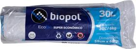 150 Saco de Lixo Branco 30 Litros em Rolo