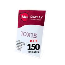 150 Suporte Displays A6 L Expositor 10x15 Acrílico (PS) 150 Suporte Displays A6 L Expositor 10x15 Acrílico (PS)