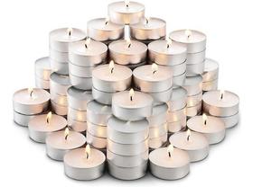 150 Velas Rechaud Brancas Em Suporte Alumínio - 4hrs Queima 150 Velas Rechaud Brancas Em Suporte Alumínio - 4hrs Queima