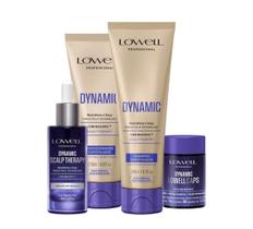 1500LW-Kit Lowell Dynamic Shampoo-Cond-Serum-Caps 4 produtos