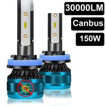 150w Led Farol Canbus H4 H7 H1 H11 H8 H9 9005 9006 Hb3 Hb4 6000k 30000lm 12v Luz De Nevoeiro Farol