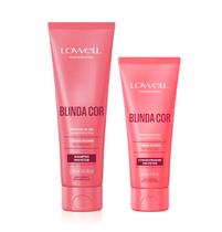 1525LW Kit Shampoo+Condicionador Lowell Blinda Cor hidrata e protege cores dos cabelos pintados 240ml
