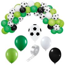 156 PÇS Tema Da Festa De Futebol Balão De Futebol Kit Arco Balões Bexiga De Látex Meninos Festa De Aniversário Esportes