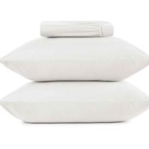 1,58m x 1,98m x 40cm-jogo cama simples queen 3pc malha 100% algodao - branco 1,58m x 1,98m x 40cm-jogo cama simples queen 3pc malha 100% algodao - branco