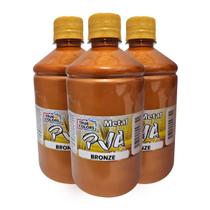 1,5L Tinta Pva Metal Bronze (3x 500ml)