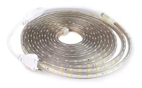 15M Mangueira Fita de LED 5050 Branco Frio Alto Brilho 110v/C-Fonte