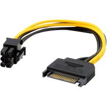 15pin Sata Power To 6pin Pcie Pci-e Pci Express cabo adaptador para placa de vídeo