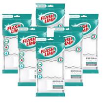 15Un Esponja FlashLimp De Melamina Cada Pacote C/3 Barato 15Un Esponja FlashLimp De Melamina Cada Pacote C/3 Barato