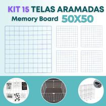 15x Tela Aramada 50x50cm Mural Criativo Fotos Inspirações Mood Board Organização 15x Tela Aramada 50x50cm Mural Criativo Fotos Inspirações Mood Board Organização