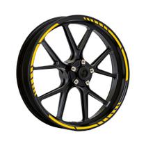 16 Adesivos De Vinil Impermeáveis Para Rodas De Moto Com Faixa De Corrida Para Aros De 15-19