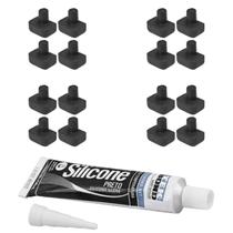 16 Borracha + Silicone Para Trempe Fogão Brastemp BF475 BFD5