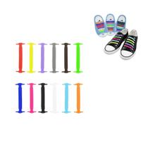16 Cadarço Silicone Elástico tênis Adulto Infantil Sem Laço