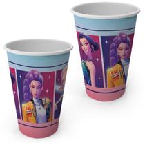 16 Copos de Papel Guerreiras do K-Pop 200 ml Festcolor Inspire Sua Festa Loja