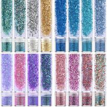 16 CoresDIY Artesanato Epóxi Resina Mold Preenchimento Unhas Decorações De cristal Sequins