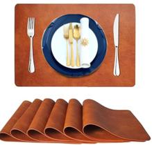 16 jogo americano mesa jantar posta luxo restaurante couro 16 jogo americano mesa jantar posta luxo restaurante couro