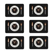 16 Jogos Americanos Mesa Jantar Impermeável + Porta Copos 16 Jogos Americanos Mesa Jantar Impermeável + Porta Copos