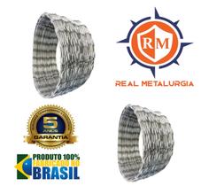 16 metros cerca concertina dupla clipada 45 cm - REAL METALURGIA