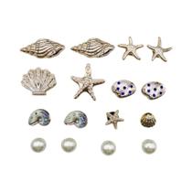16 Peças De Enfeites Removíveis Para Sapatos Com Estrelas Do Mar E Conchas, Clips Multifuncionais