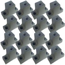 16 Peças - Distanciador Cinza Para Corrediça De 32mm 3,2cm 16 Peças - Distanciador Cinza Para Corrediça De 32mm 3,2cm