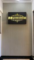 16 Placas 3D Pvc Painel Ripado Parede Revestimento 50 X 50Cm