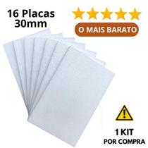 16 Placas De Isopor Antichamas Espessura 30mm ( 3cm ) Tamanho 100x50x3cm
