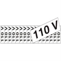 16 Placas de Poliestireno Auto-Adesiva 4x1.5cm 110 Volts - 200 AX - SINALIZE