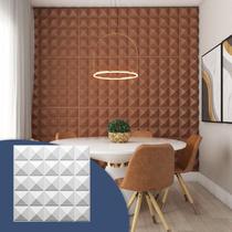 16 Placas Revestimento 3d Decorativo 50x50cm Muros Piramidal