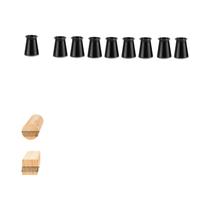 16 Protetores De Silicone Para Pés De Cadeira Com Base De Feltro Para Pisos De Madeira -