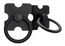 16 Puxador Argola Preto Para Móveis Gaveta Armário Porta