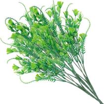 16 Ramos Decoração Arranjo Planta Artificial 5 Galhos Cada 39cm