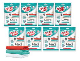 160 Lenço Antimancha Lave Roupa Colorida Sem Manchar Flash Limp