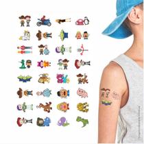 160 Tatuagem Infantil Temporária Brinquedo Kit Festa 32-052 - Tatuagem Mania